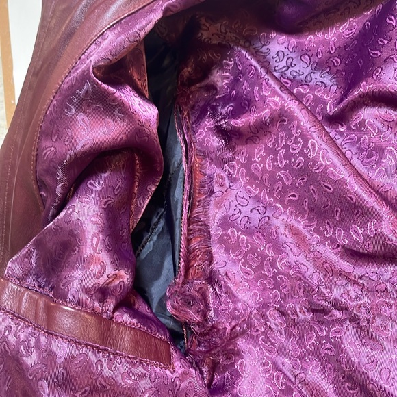 Lambskin real leather cosplay galaxy skylord guardian handmade burgundy maroon - Picture 13 of 15